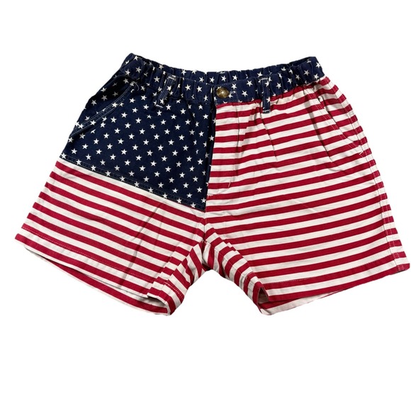 Chubbies Short Mens Small Mericas American Flag‎ July 4 Patriotic Preppy - Picture 1 of 8